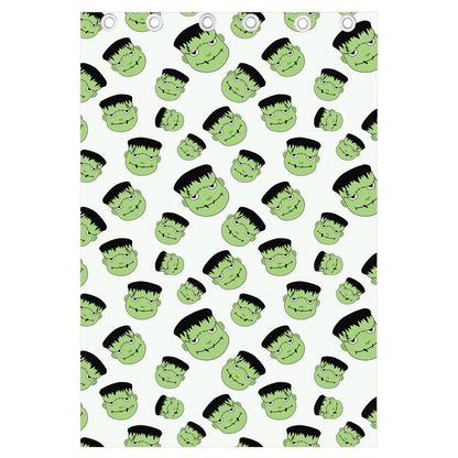 Halloween Frankenstein Pattern Print Curtain