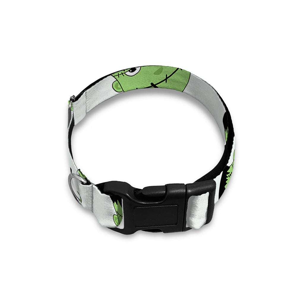 Halloween Frankenstein Pattern Print Dog Collar
