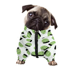 Halloween Frankenstein Pattern Print Dog Zip Up Jacket