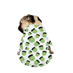 Halloween Frankenstein Pattern Print Dog Zip Up Jacket