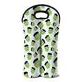 Halloween Frankenstein Pattern Print Double Neoprene Wine Tote