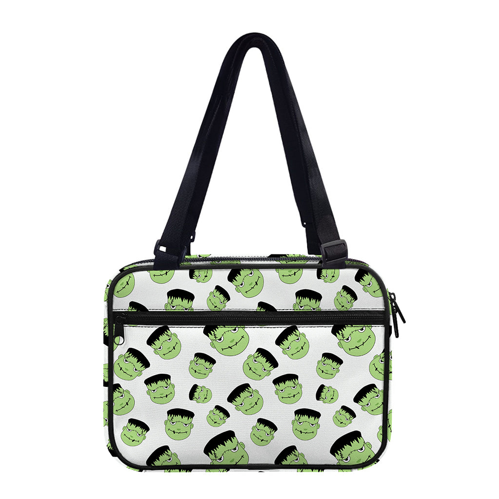 Halloween Frankenstein Pattern Print Double Strap Bible Bag