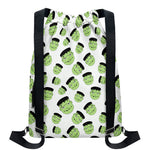 Halloween Frankenstein Pattern Print Drawstring Backpack