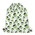 Halloween Frankenstein Pattern Print Drawstring Bag