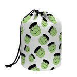 Halloween Frankenstein Pattern Print Drawstring Makeup Bag