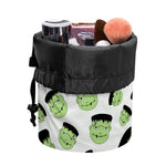 Halloween Frankenstein Pattern Print Drawstring Makeup Bag