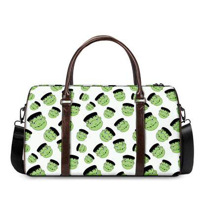 Halloween Frankenstein Pattern Print Duffle Bag