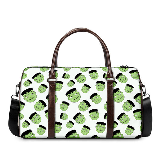 Halloween Frankenstein Pattern Print Duffle Bag
