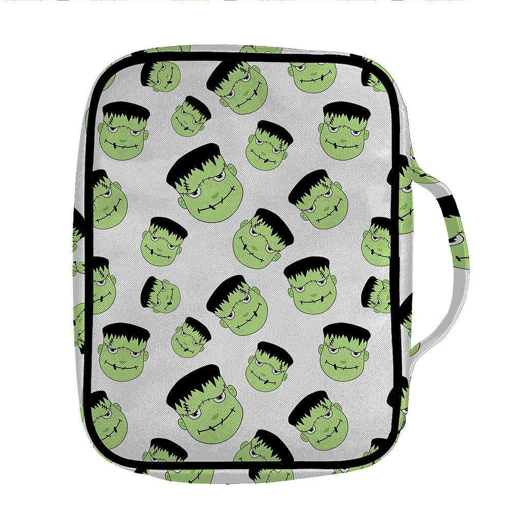 Halloween Frankenstein Pattern Print Front Pocket Bible Bag