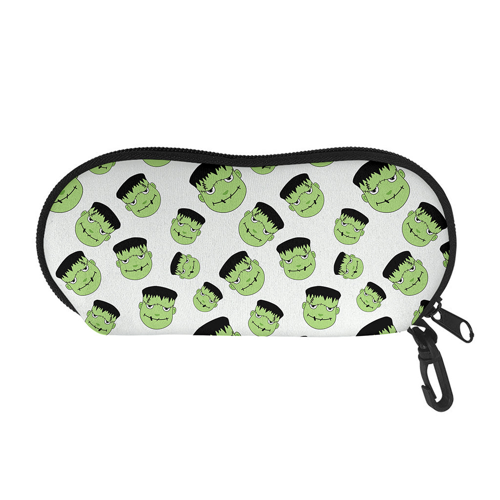 Halloween Frankenstein Pattern Print Glasses Case