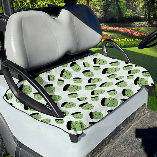 Halloween Frankenstein Pattern Print Golf Cart Seat Cover