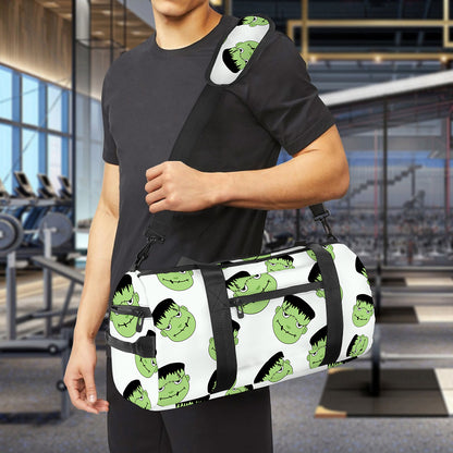Halloween Frankenstein Pattern Print Gym Bag
