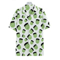 Halloween Frankenstein Pattern Print Hawaiian Shirt