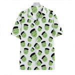 Halloween Frankenstein Pattern Print Hawaiian Shirt
