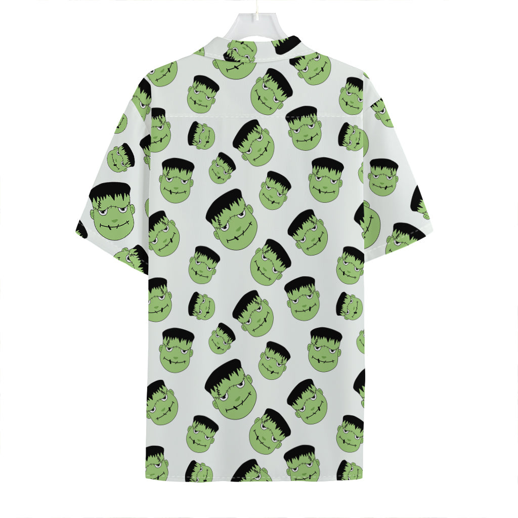 Halloween Frankenstein Pattern Print Hawaiian Shirt