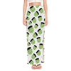 Halloween Frankenstein Pattern Print High Slit Maxi Skirt