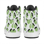 Halloween Frankenstein Pattern Print High Top Leather Sneakers