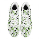 Halloween Frankenstein Pattern Print High Top Leather Sneakers