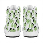 Halloween Frankenstein Pattern Print High Top Leather Sneakers