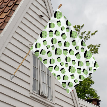 Halloween Frankenstein Pattern Print House Flag