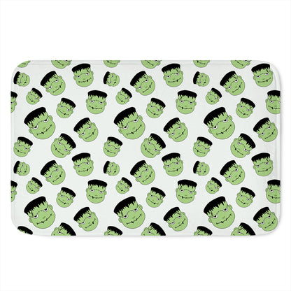 Halloween Frankenstein Pattern Print Indoor Door Mat