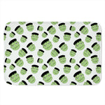 Halloween Frankenstein Pattern Print Indoor Door Mat