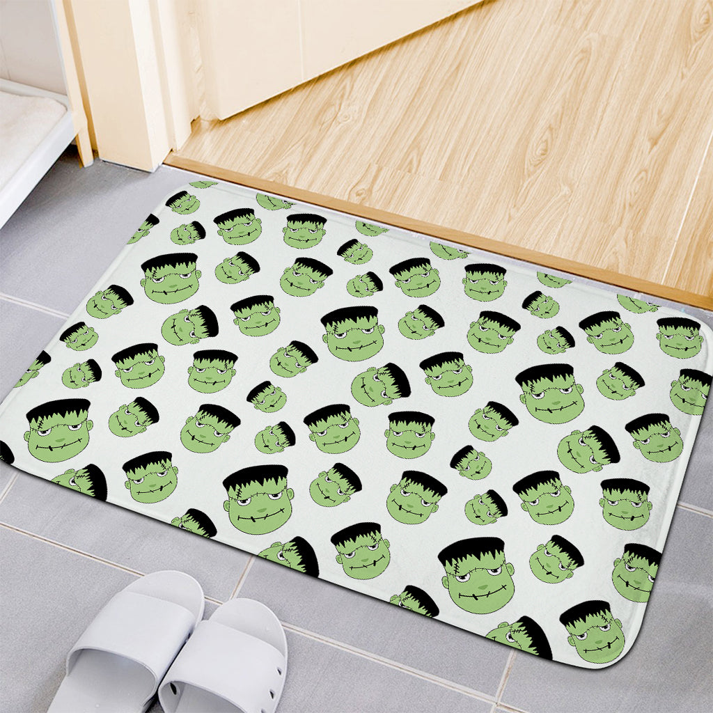 Halloween Frankenstein Pattern Print Indoor Door Mat