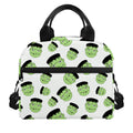 Halloween Frankenstein Pattern Print Insulated Lunch Bag