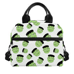 Halloween Frankenstein Pattern Print Insulated Lunch Bag