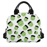 Halloween Frankenstein Pattern Print Insulated Lunch Bag