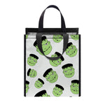 Halloween Frankenstein Pattern Print Insulated Lunch Tote