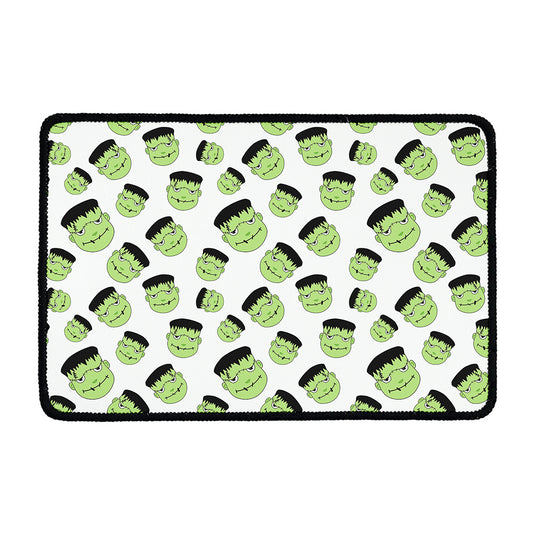 Halloween Frankenstein Pattern Print Kitchen Mat
