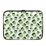 Halloween Frankenstein Pattern Print Laptop Sleeve