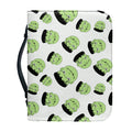 Halloween Frankenstein Pattern Print Leather Bible Cover
