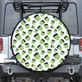 Halloween Frankenstein Pattern Print Leather Spare Tire Cover