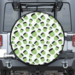 Halloween Frankenstein Pattern Print Leather Spare Tire Cover