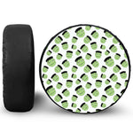 Halloween Frankenstein Pattern Print Leather Spare Tire Cover
