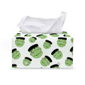 Halloween Frankenstein Pattern Print Leather Tissue Box Cover