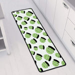 Halloween Frankenstein Pattern Print Long Kitchen Mat