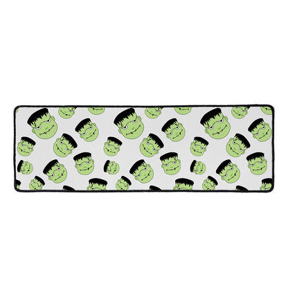 Halloween Frankenstein Pattern Print Long Kitchen Mat