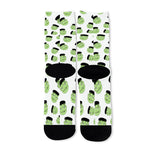 Halloween Frankenstein Pattern Print Long Socks
