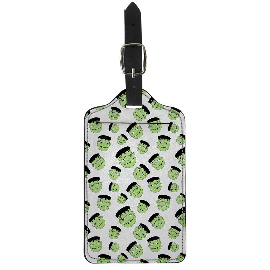 Halloween Frankenstein Pattern Print Luggage Tag