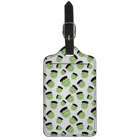 Halloween Frankenstein Pattern Print Luggage Tag