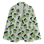 Halloween Frankenstein Pattern Print Men's Blazer