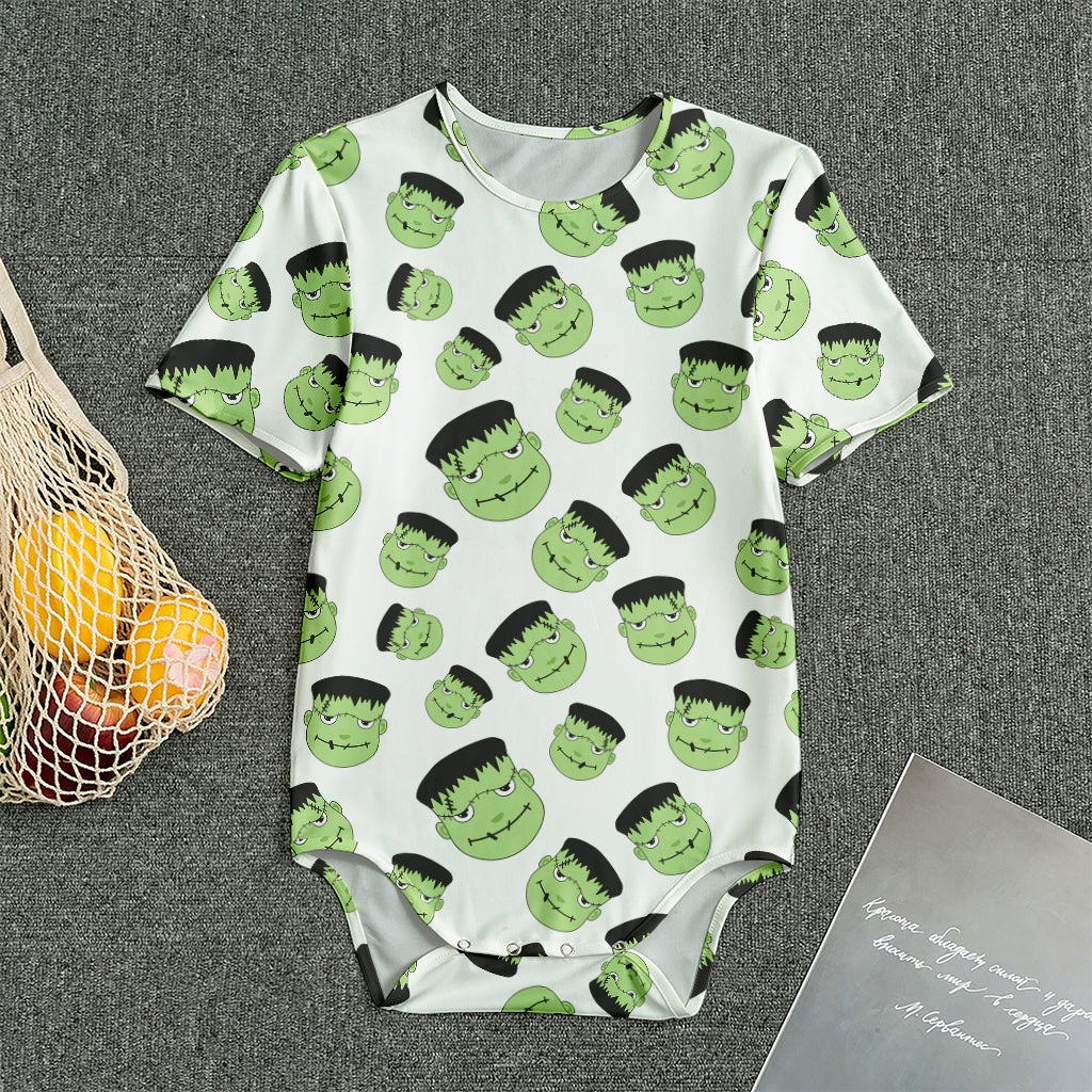 Halloween Frankenstein Pattern Print Men's Bodysuit