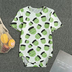 Halloween Frankenstein Pattern Print Men's Bodysuit