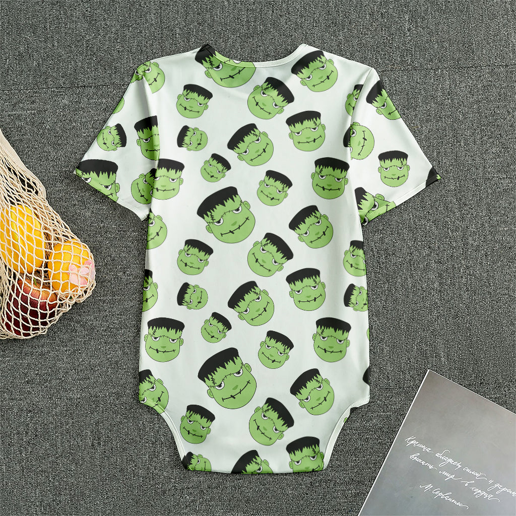 Halloween Frankenstein Pattern Print Men's Bodysuit
