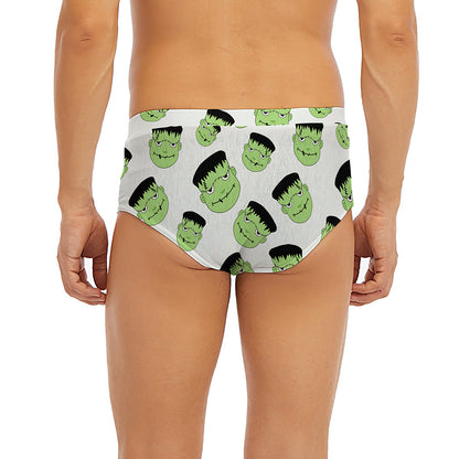 Halloween Frankenstein Pattern Print Men's Briefs