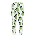Halloween Frankenstein Pattern Print Men's Leggings