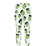 Halloween Frankenstein Pattern Print Men's leggings